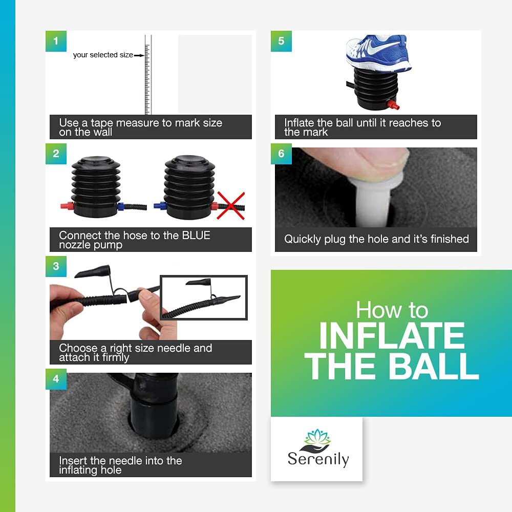 Serenily Exercise Ball for Fitness