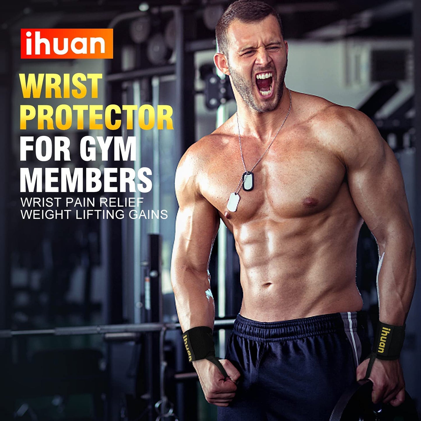 ihuan Wrist Wraps for Weight Lifting