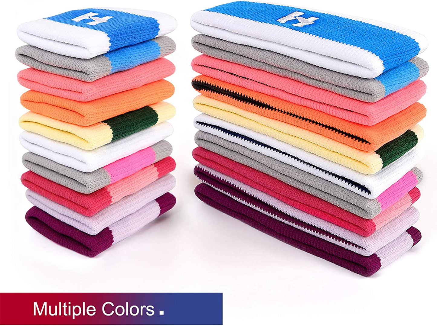 Hoter Thick Solid Color Sweatband Set