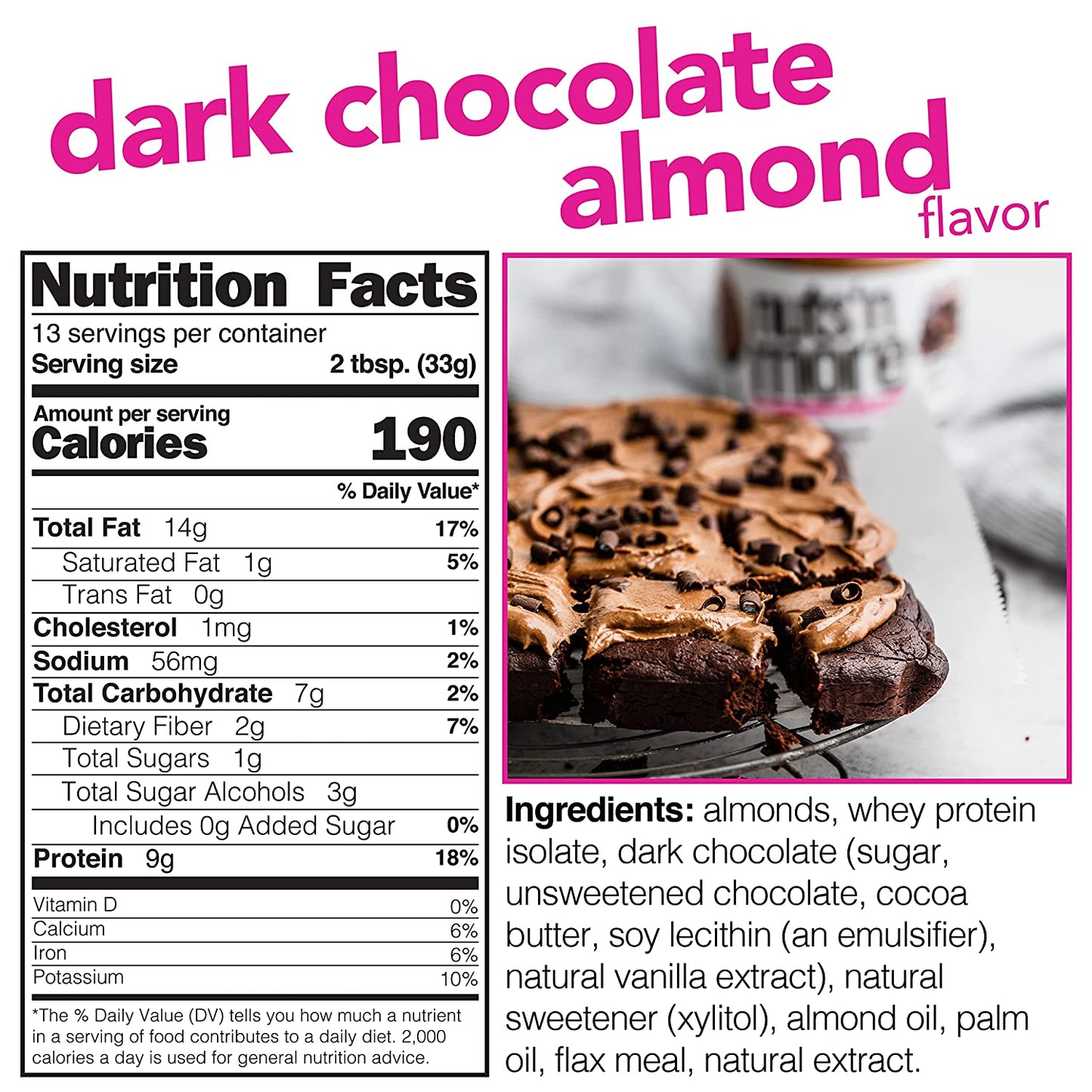 Nuts ‘N More Dark Chocolate Almond Butter Spread