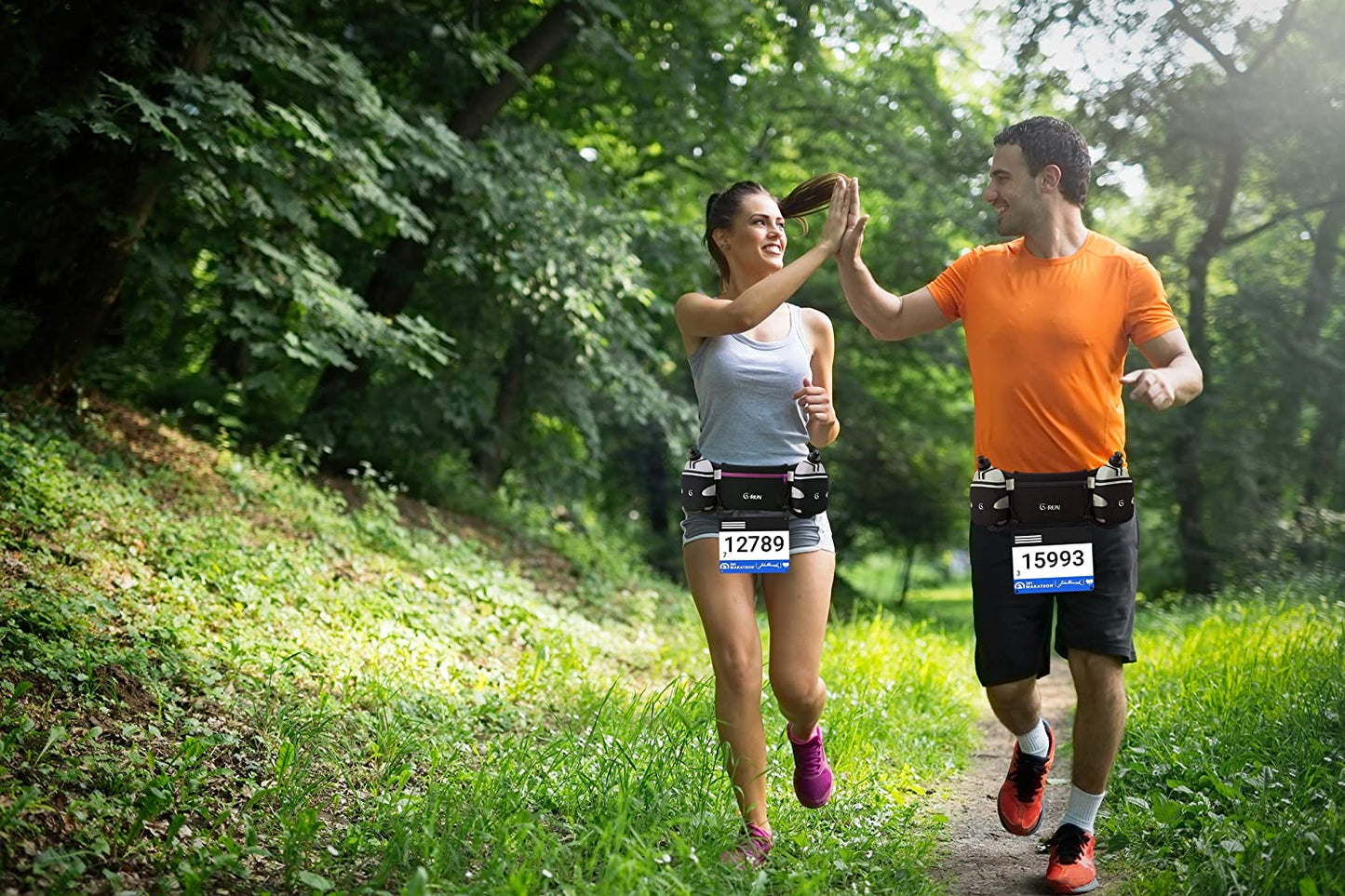 Hydration Running Belt with Bottles