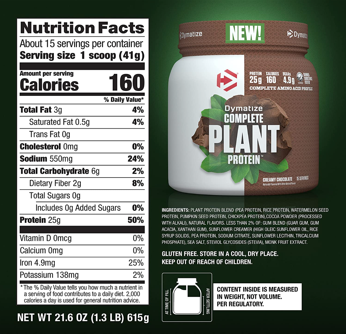 Dymatize Vegan Plant Protein Powder