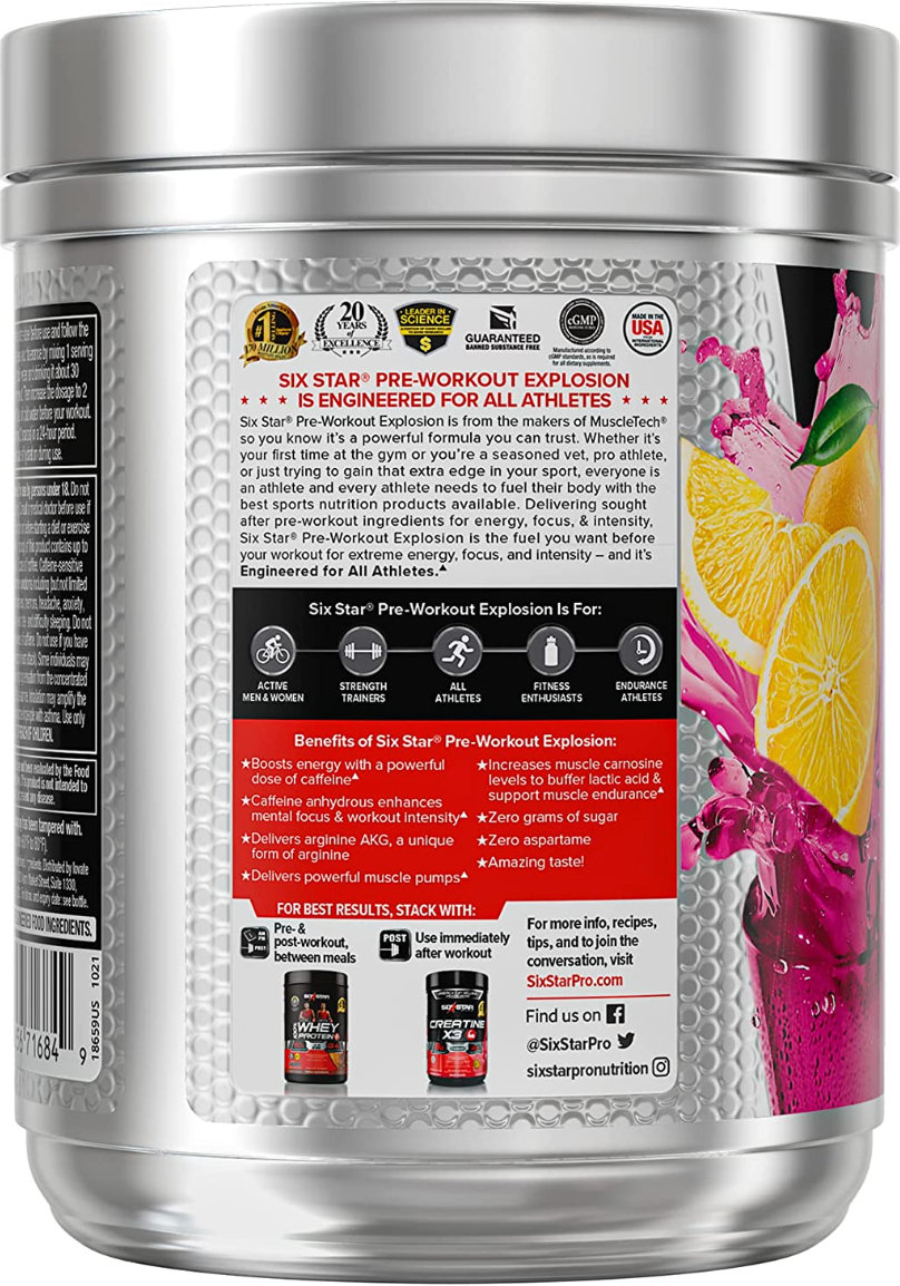 Six Star Pre Workout Explosion