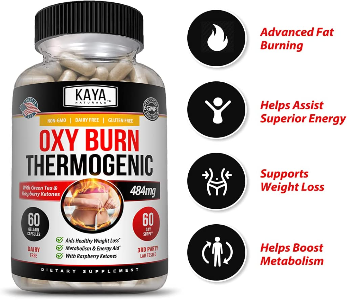 Kaya Naturals Oxy Burn - Weight Loss Pills