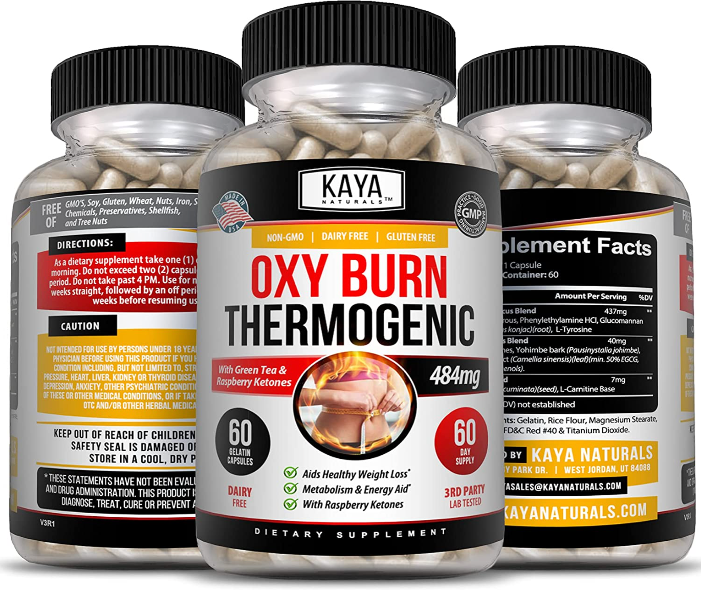 Kaya Naturals Oxy Burn - Weight Loss Pills
