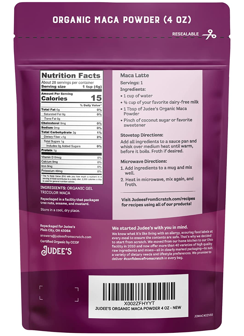 Judee's Organic Maca Powder