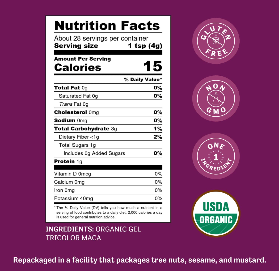Judee's Organic Maca Powder