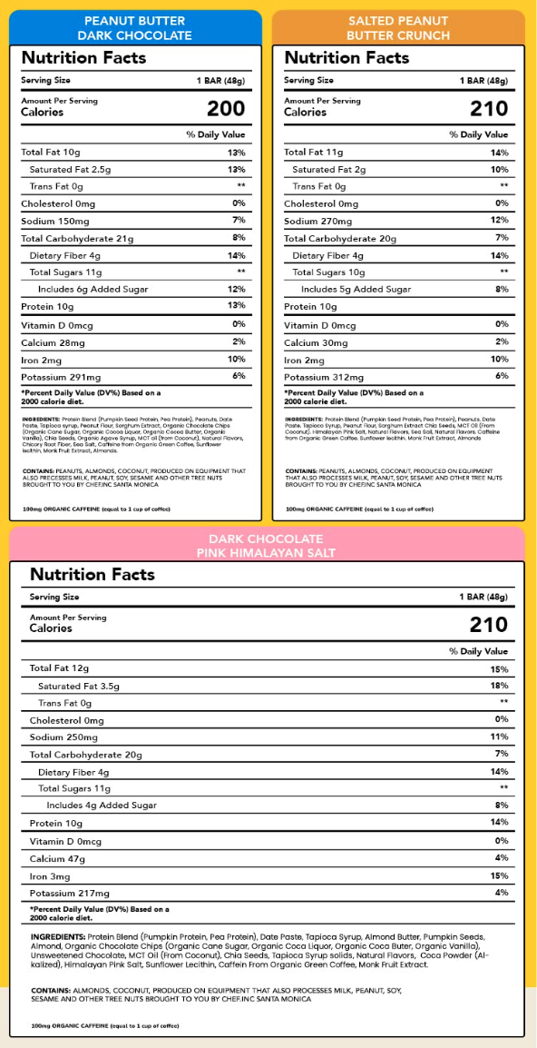 Organic Caffeinated Energy Bars