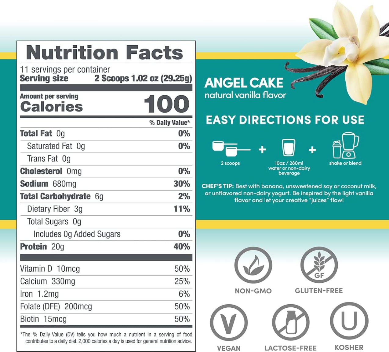 Soy Isolate Protein Powder with Biotin