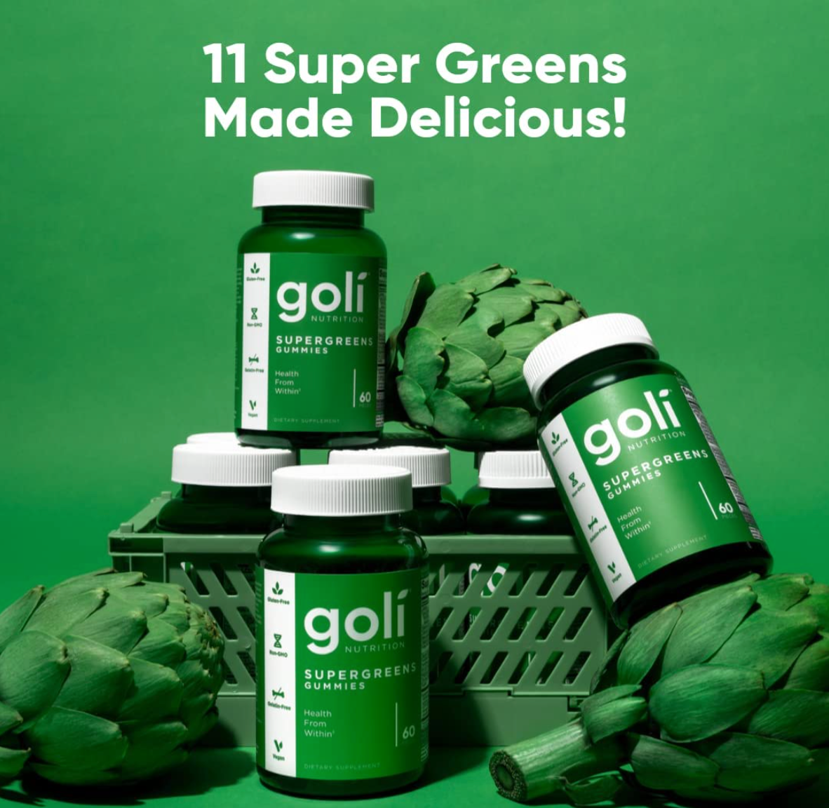 Goli Nutrition Supergreens Gummies