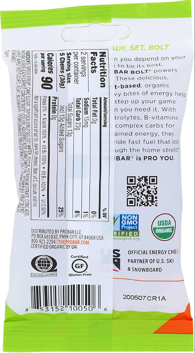 Probar Strawberry Energy Chews