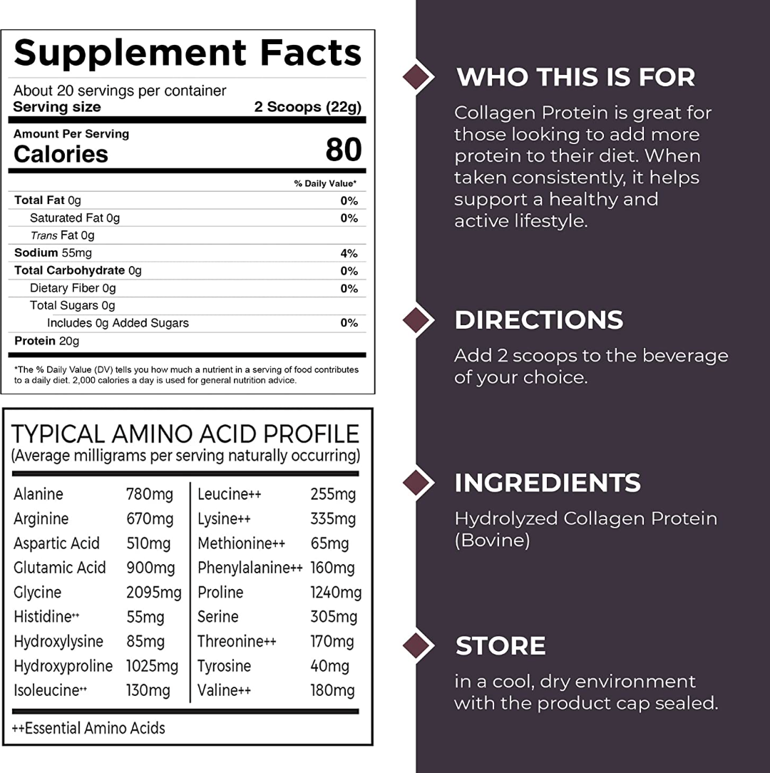 Gym & Tonic Low Calorie Collagen Protein Powder