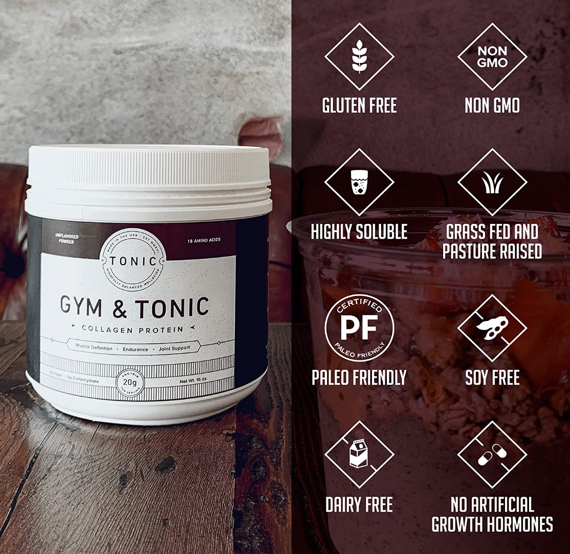 Gym & Tonic Low Calorie Collagen Protein Powder
