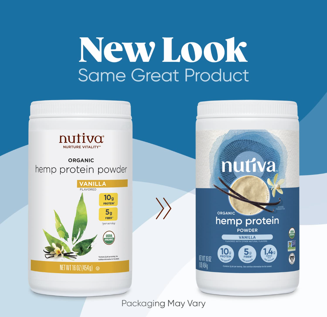 Nutiva Organic Cold-Pressed Hemp Seed Protein Powder