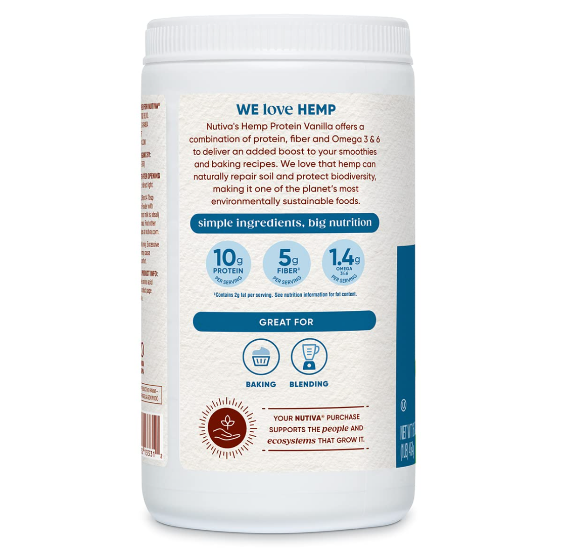 Nutiva Organic Cold-Pressed Hemp Seed Protein Powder