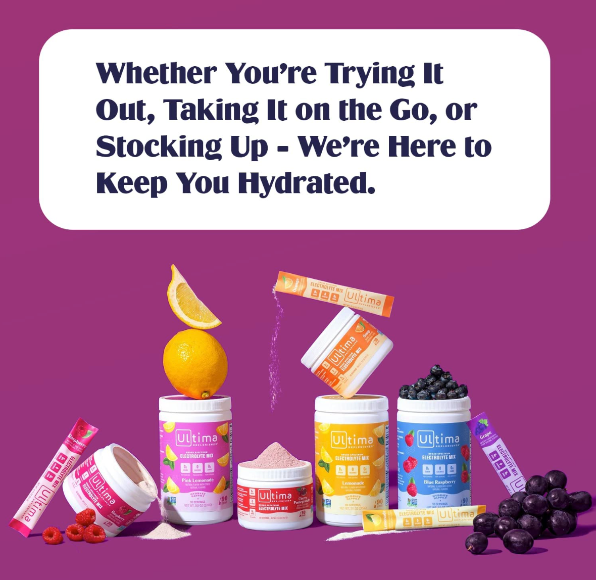 Ultima Replenisher Hydration Electrolyte Powder