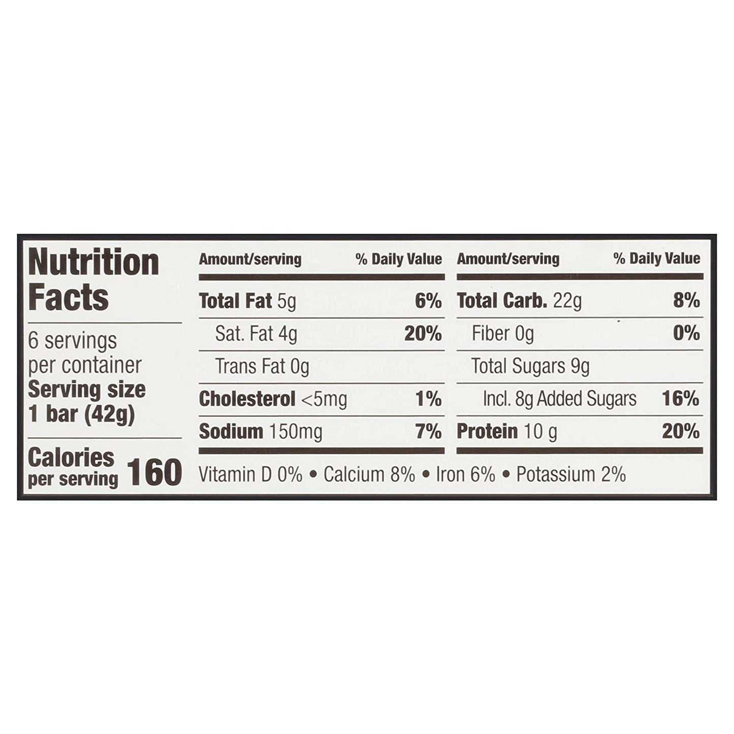 Tiger's Milk Cinnamon Churro Flavored Protein Bar