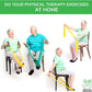 Healthy Seniors Chair Exercise Program with Two Resistance Bands