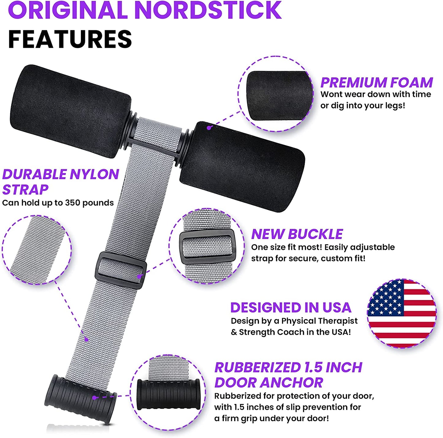NordStick Nordic and PRO Hamstring Curl Strap