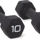 CAP Barbell Black Neoprene Coated Dumbbell Weights