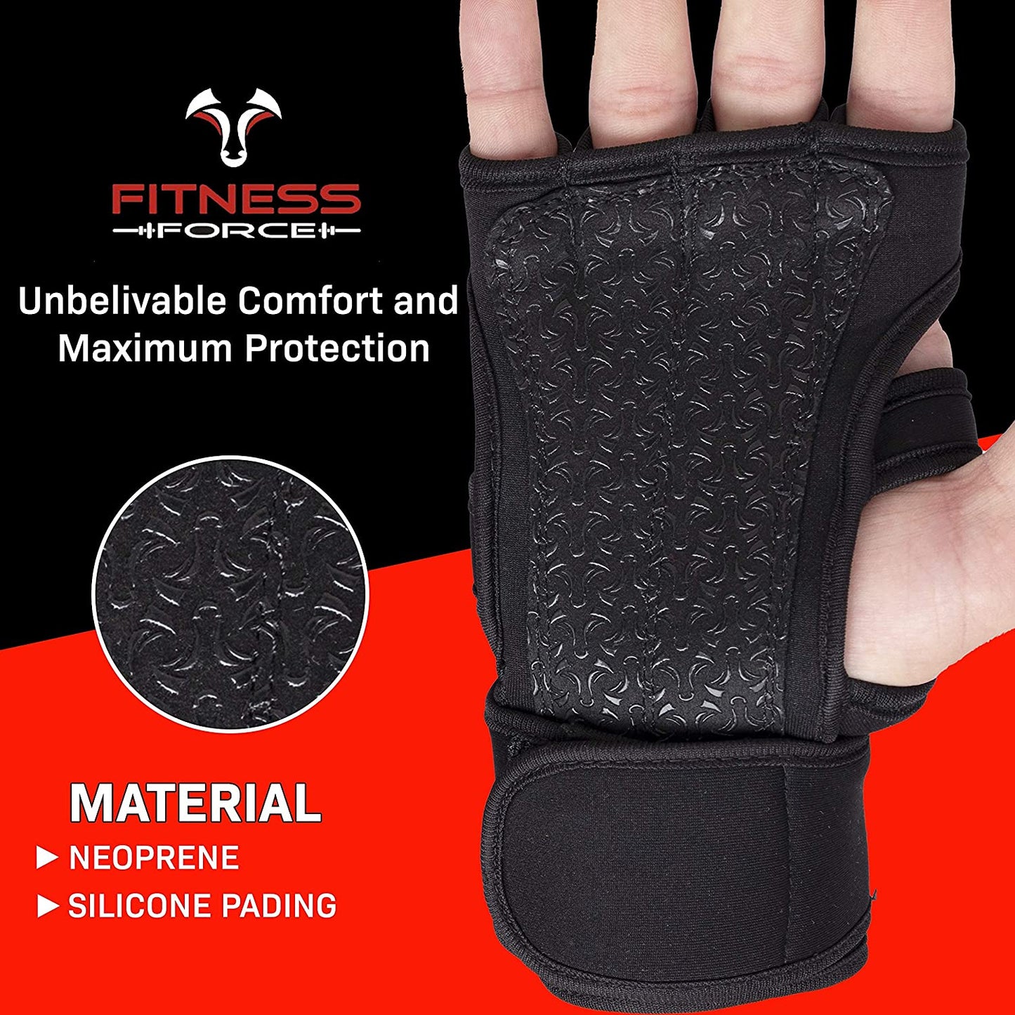 Fitness Force Ventilated Gym Gloves