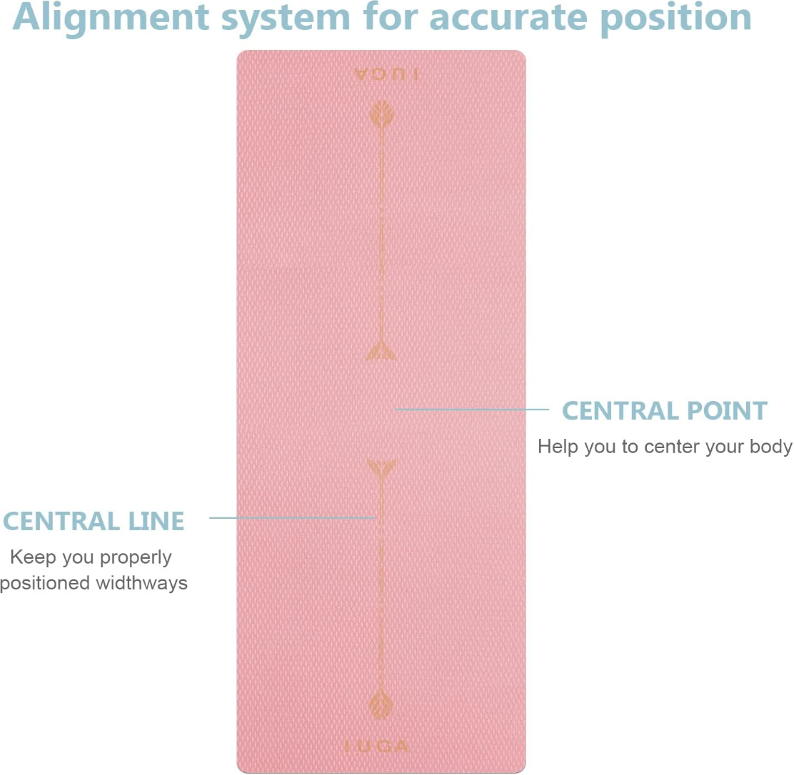 Position Line Yoga Mat