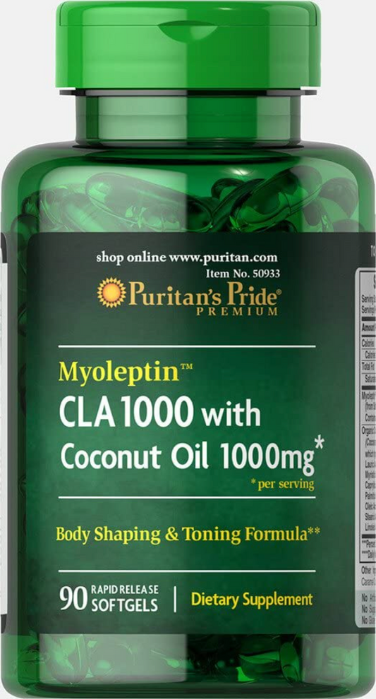 Puritan's Pride Myoleptin CLA 1000 with Coconut Oil-90 Softgels