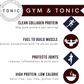 Gym & Tonic Low Calorie Collagen Protein Powder