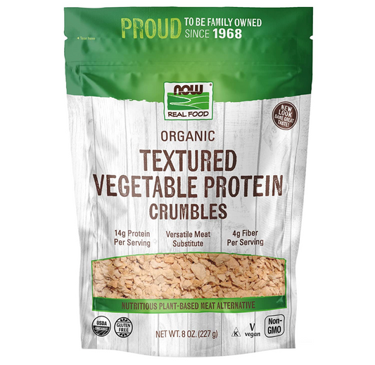 NOW Foods Organic Textured Soy Protein Crumbles